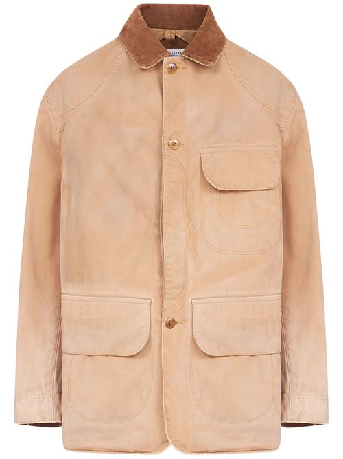 Sand beige velvet jacket Maison Margiela | S50AM0625M35206123